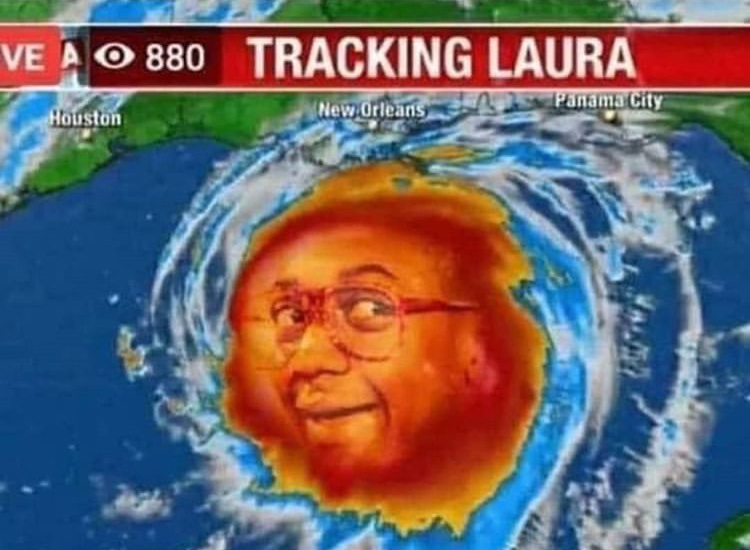 funny memes - water - Ve A O 880 Tracking Laura Panama City Houston New Orleans