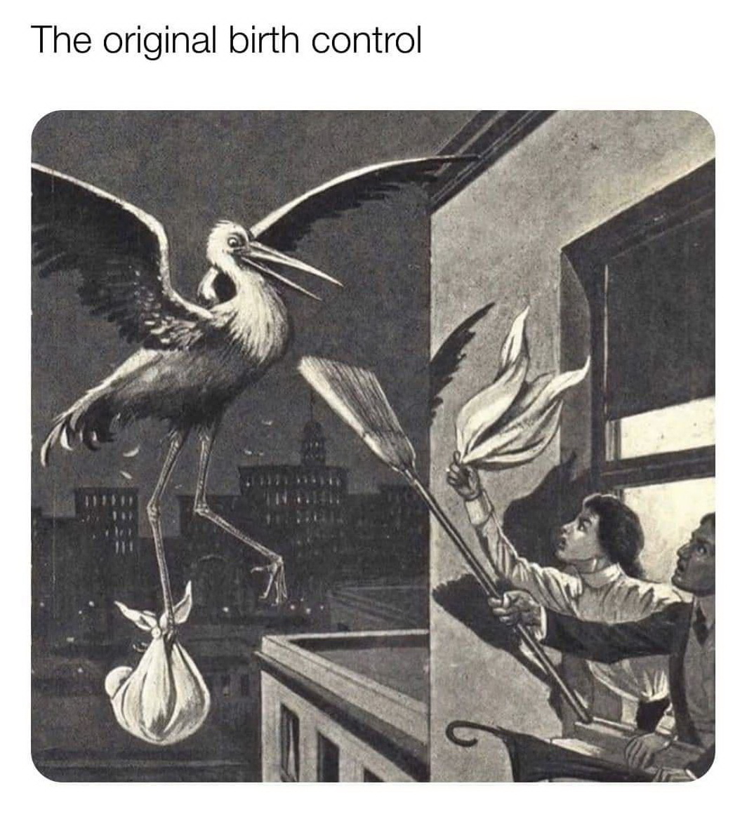 random pics - funniest vintage - The original birth control