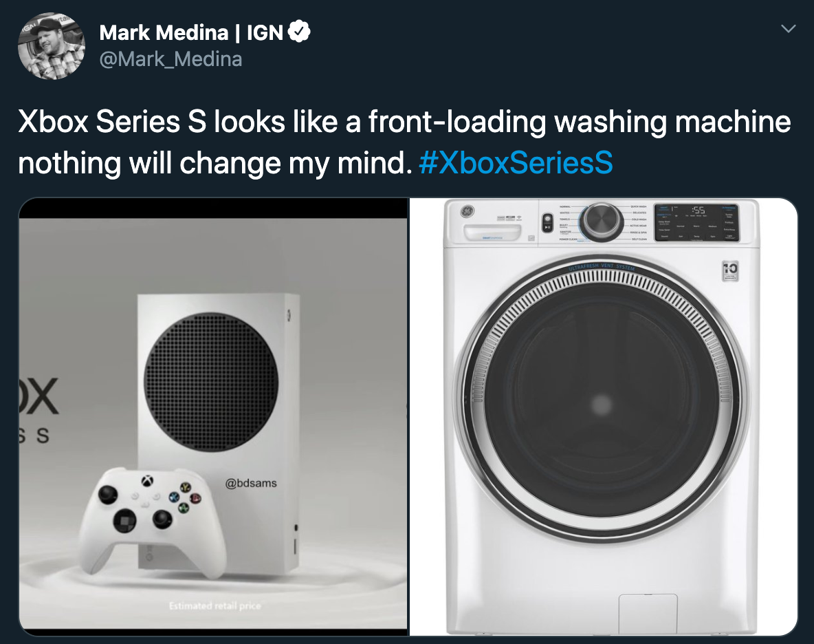 Xbox Series S looks a frontloading washing machine nothing will change my mind.