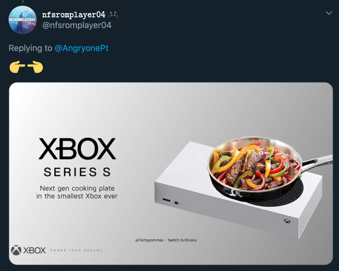 Xbox Seriess Next gen cooking plate in the smallest Xbox ever