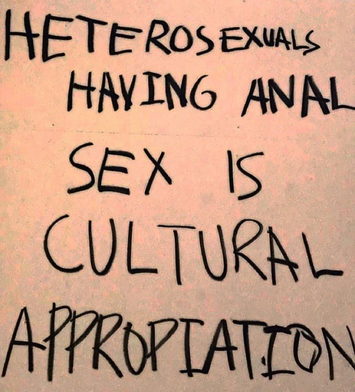 handwriting - Heterosexuals Having Anal Sex Is Cultural Approptation