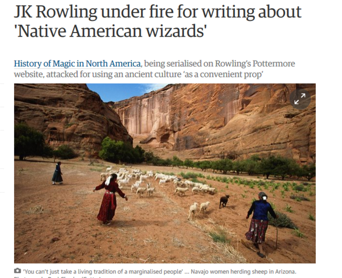 navajo sheep herding - Jk Rowling under fire for writing about 'Native American wizards' History of Magic in North America, being serialised on Rowling's Pottermore website, attacked for using an ancient culture as a convenient prop' | "You can't just tak