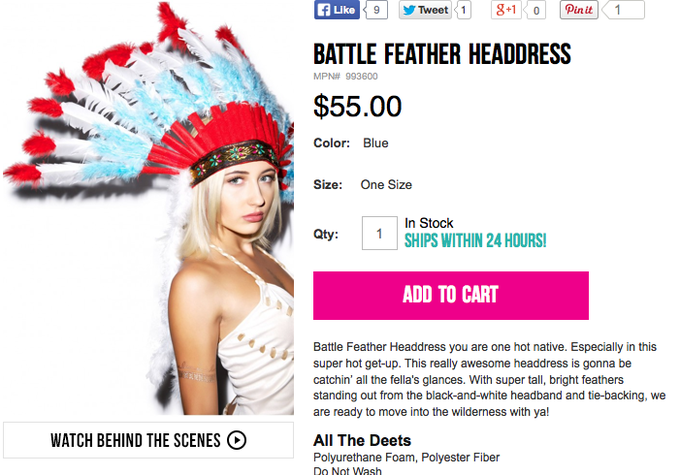 dolls kill scandal - f Tweet 1 81 O Pinit 1 Battle Feather Headdress Mpn# 993600 $55.00 Color Blue Size One Size Qty 1 In Stock Ships Within 24 Hours! Add To Cart Battle Feather Headdress you are one hot native. Especially in this super hot getup. This re