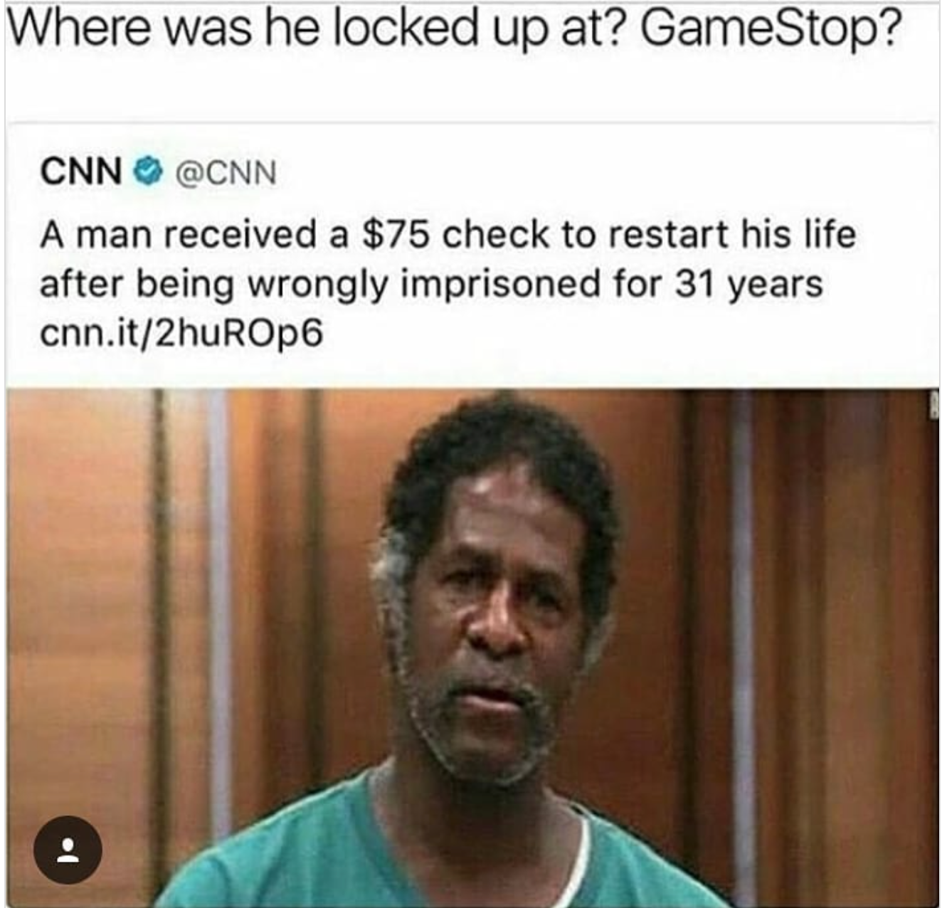 where was he locked up at? gamestop?