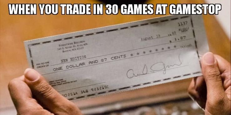 when you trade in 30 games at gamestop