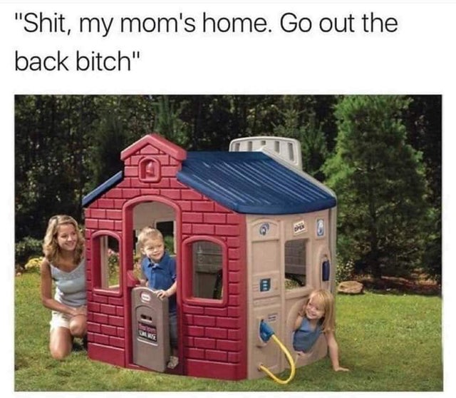 dirty-memes kids playhouse meme - get out