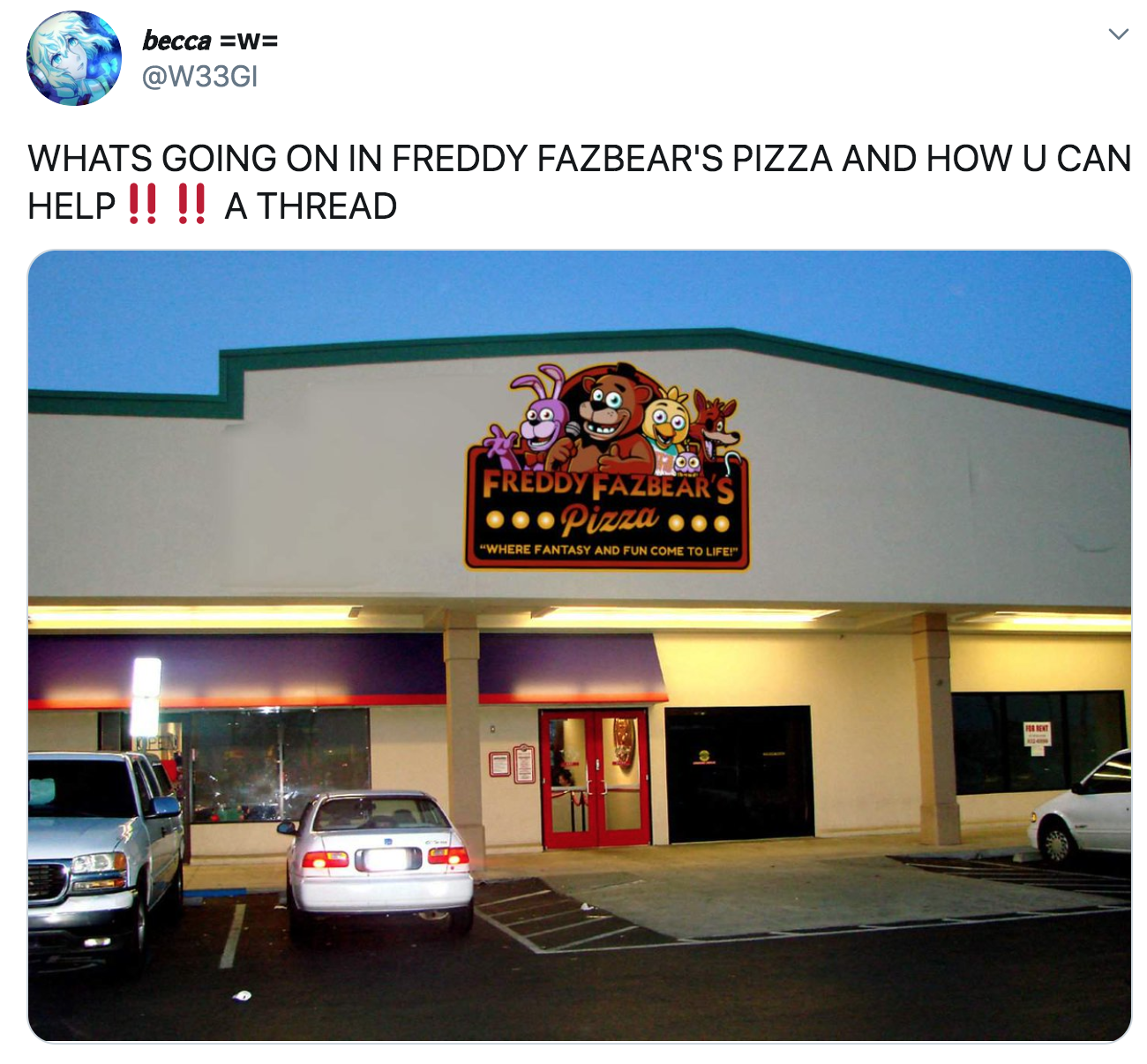 freddy fazbear pizza chuck e cheese - becca W Whats Going On In Freddy Fazbear'S Pizza And How U Can Help !! !! A Thread Freddy Fazbear Piazu Where Pantasy And Funcome Touret Le