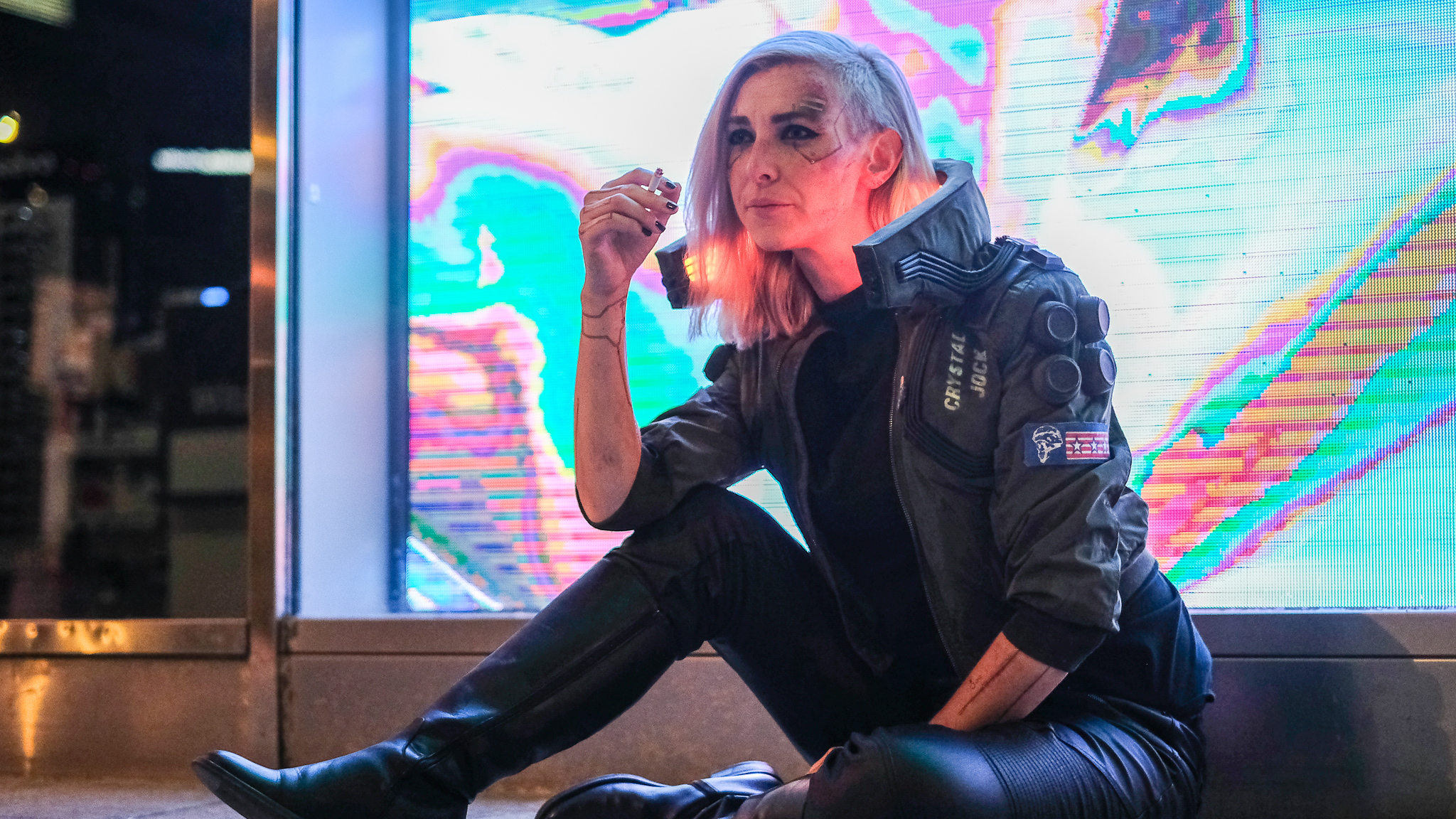 Cyberpunk 2077 - V Cosplay - cyberpunk jacket art - Crystal Jock