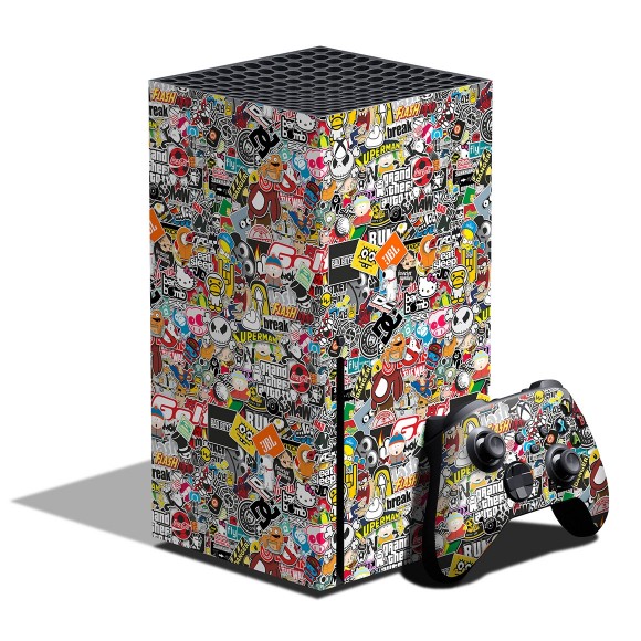 xbox series x console wrap stickers