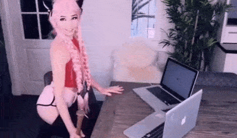 belle delphine smashing two computers