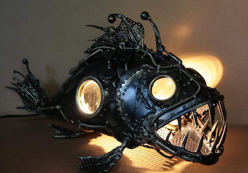 This cool angler fish lamp.
