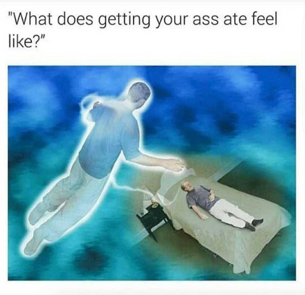 sex memes - funny sex memes - " What does getting your ass ate feel ?"