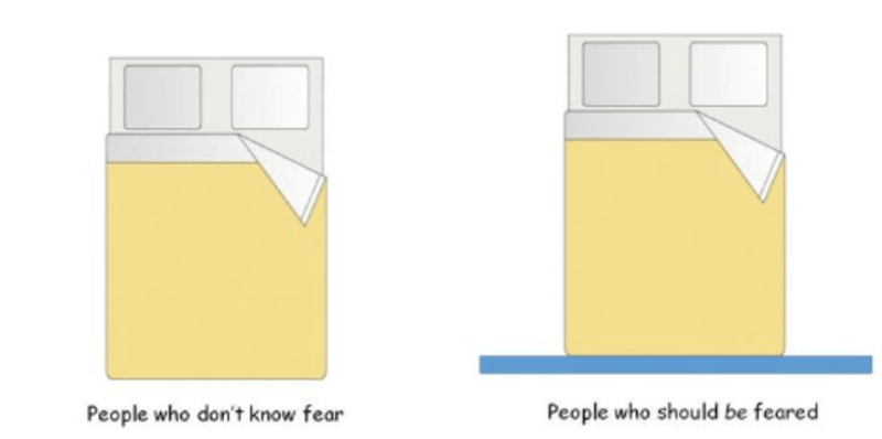 design - People who don't know fear People who should be feared