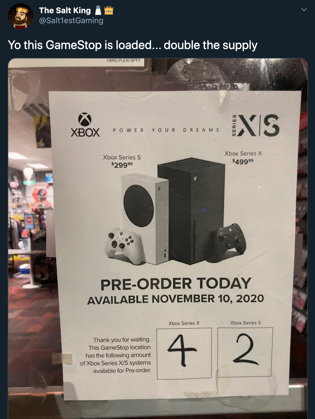Yo this GameStop is loaded... double the supply Xbox