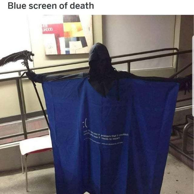 halloween memes - halloween developers - Sweeds to rental Blue screen of death Hoge O Problem that coulder