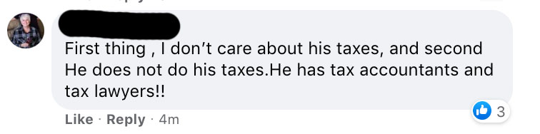 Trump NYT Reactions - First thing, I don't care about his taxes, and second He does not do his taxes. He has tax accountants and tax lawyers!! 3 4m