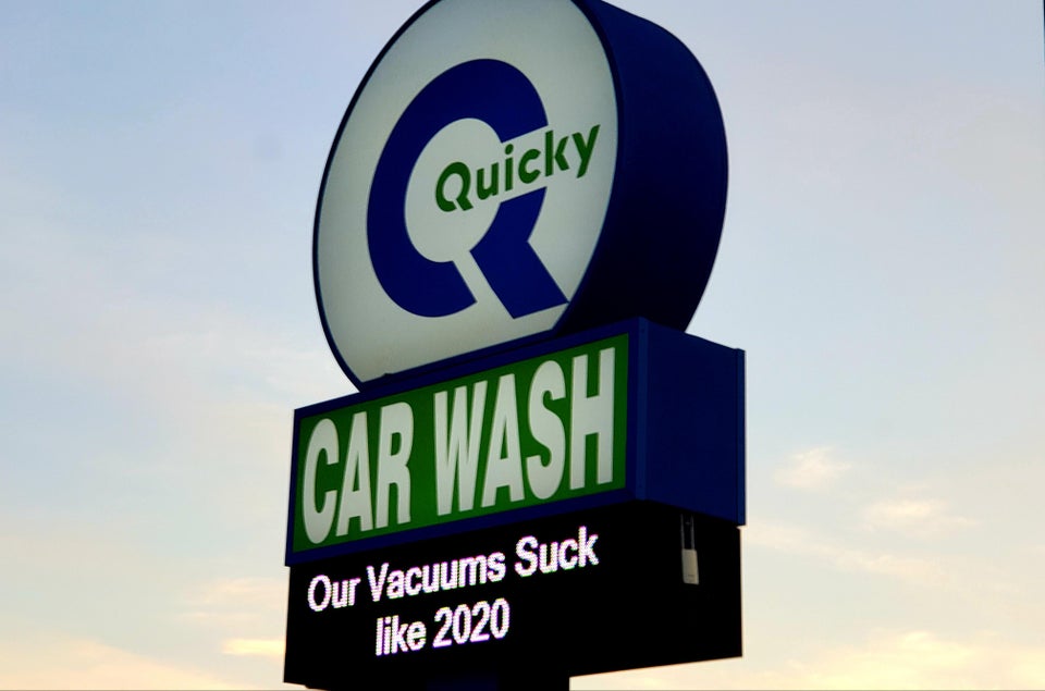 car wash - our vacuums suck like 2020