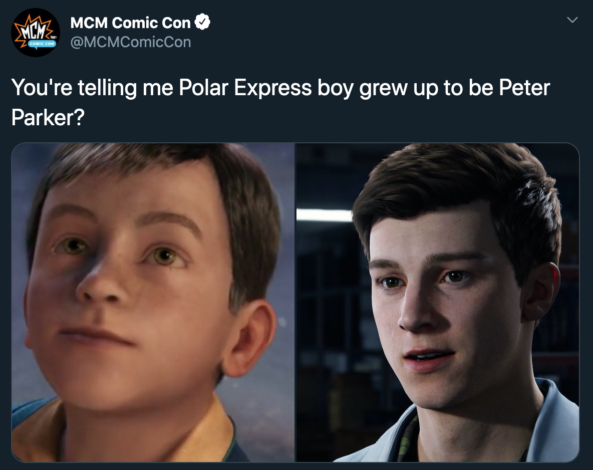 You're telling me Polar Express boy grew up to be Peter Parker?