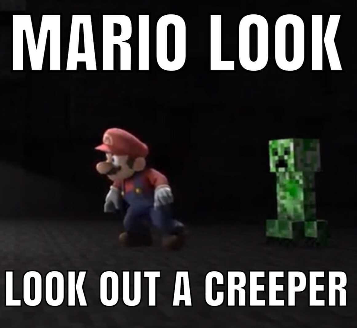 dank memes - orange county choppers  - Mario Look Look Out A Creeper