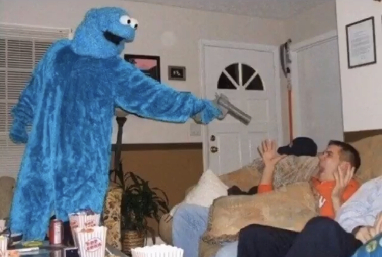 scary pictures - cookie monster funny