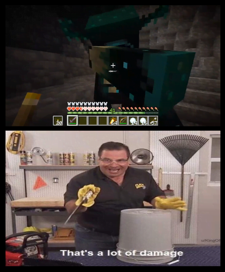 minecraft memes - minecraft update- glowsquids - thats alot of damage - Yyyy 41 31 1 wingo That's a lot of damage