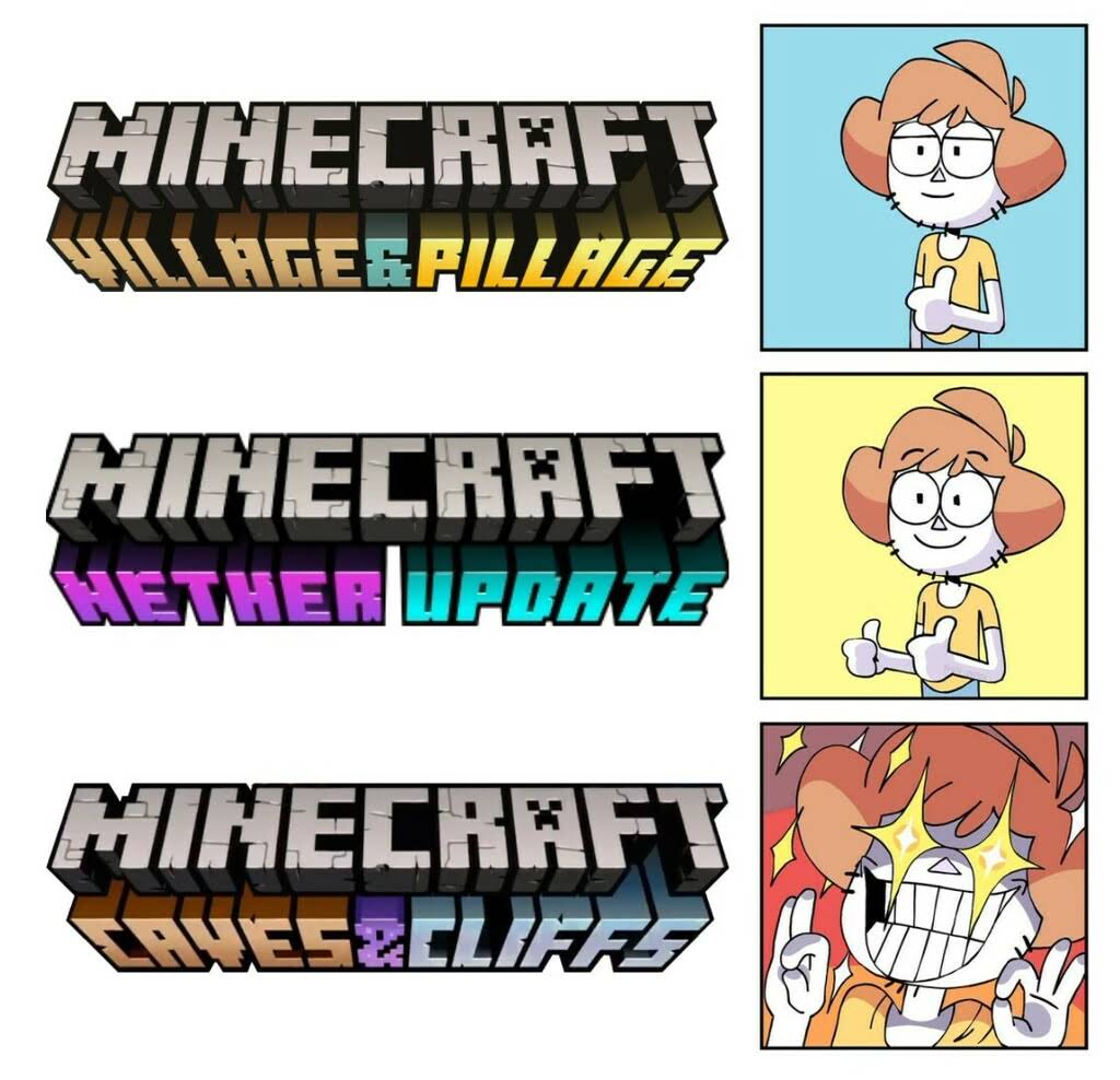 minecraft memes - minecraft update- glowsquids - shen comics meme - Minecraft Lagespillage Minecraft Wether Update Minecraft Veszclir