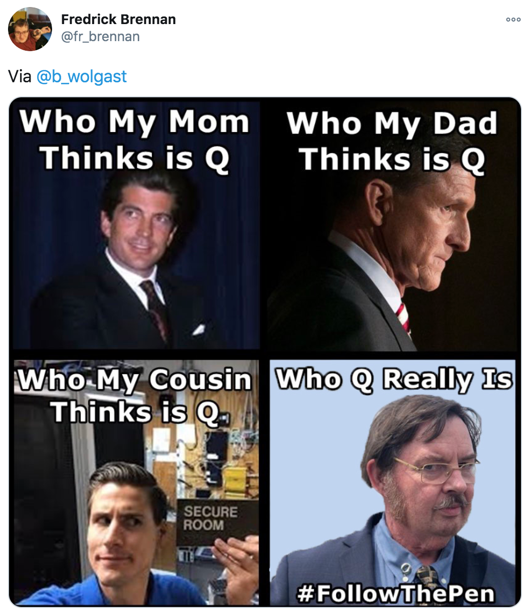 john kennedy jr - Fredrick Brennan Via Who My Mom Who My Dad Thinks is Q Thinks is Q WhoMy Cousin who Q Really is Thinks is Q Secure Room ThePen
