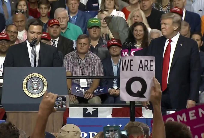qanon trump rally - 10 Wc We Are N Nt Or Q Seal State Men Dp