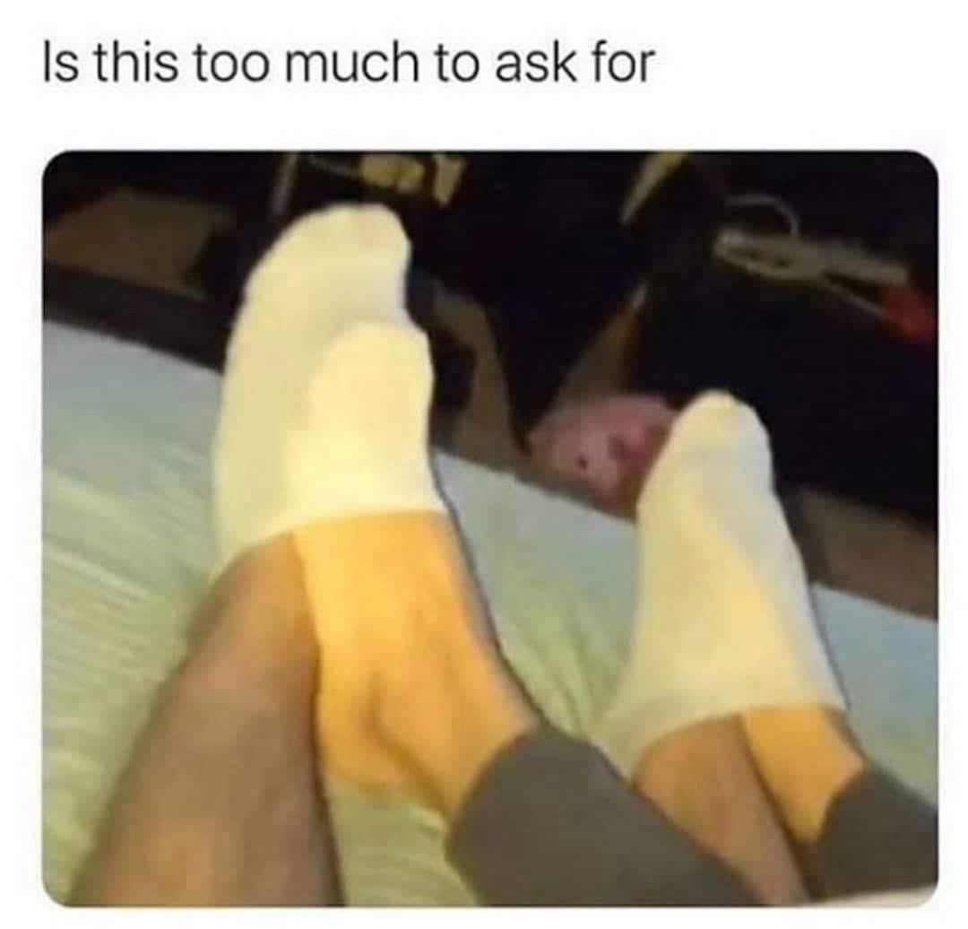 dank - memes -  im not clingy meme socks - Is this too much to ask for