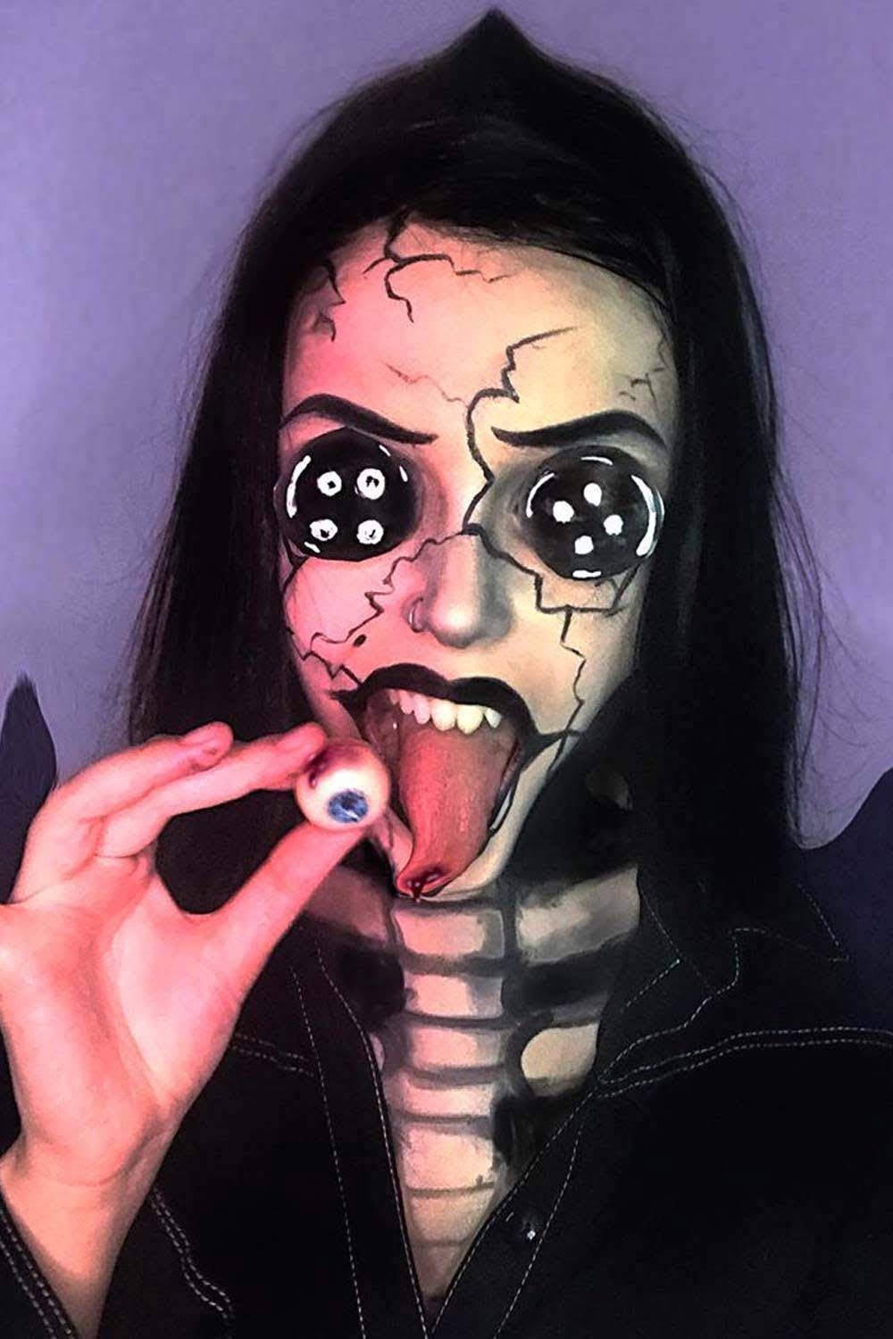 scary pictures - halloween makeup - head