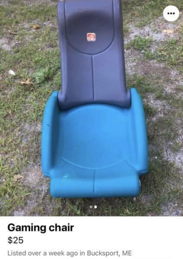 facebook marketplace - is this item still available memes - electric blue - ... Gaming chair $25 Listed over a week ago in Bucksport, Me