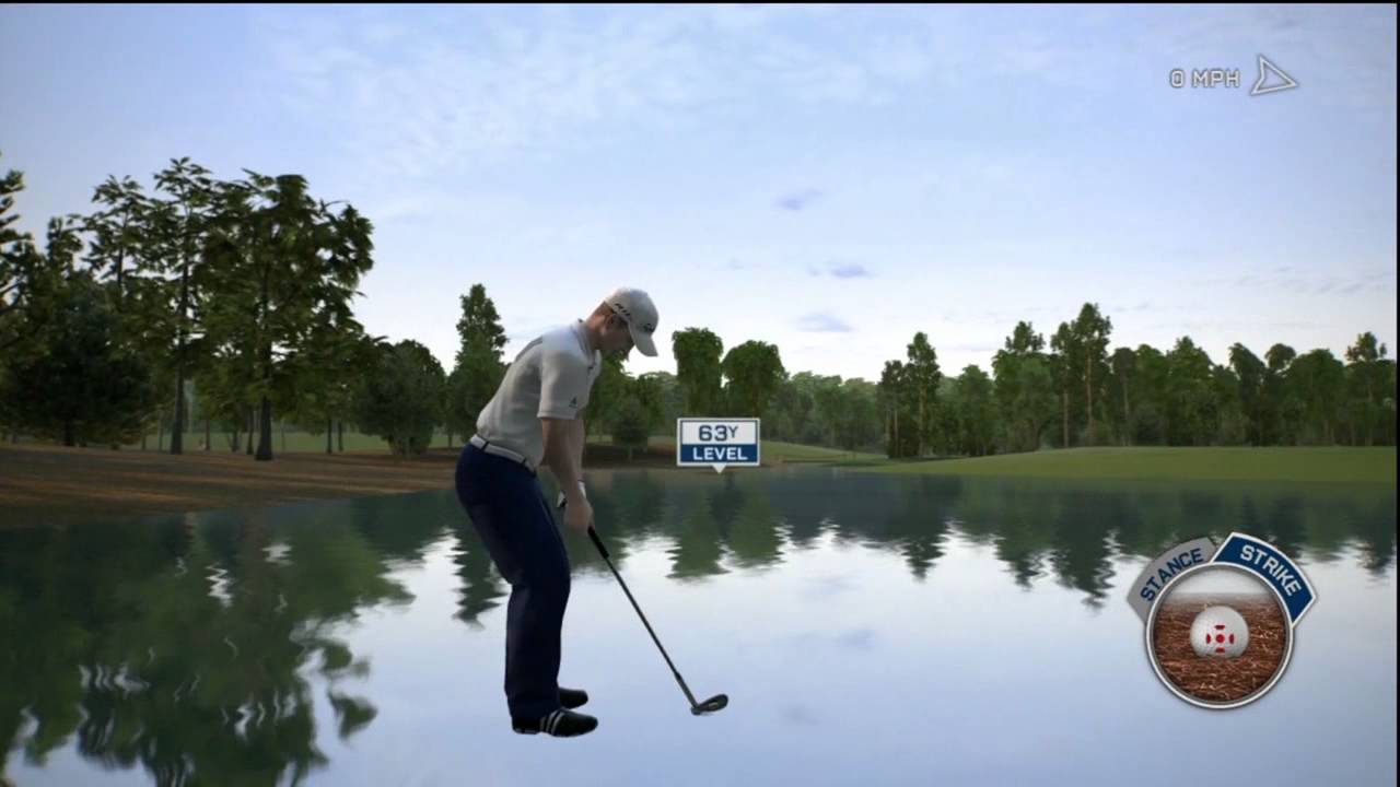 tiger woods on water glitch