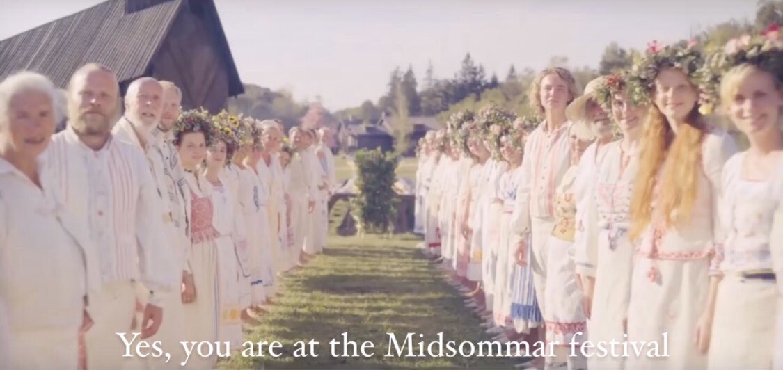 He Didn't Say That -Movie Titles in Movie Lines- color palette film midsommar - Yes, you are at the Midsommar festival