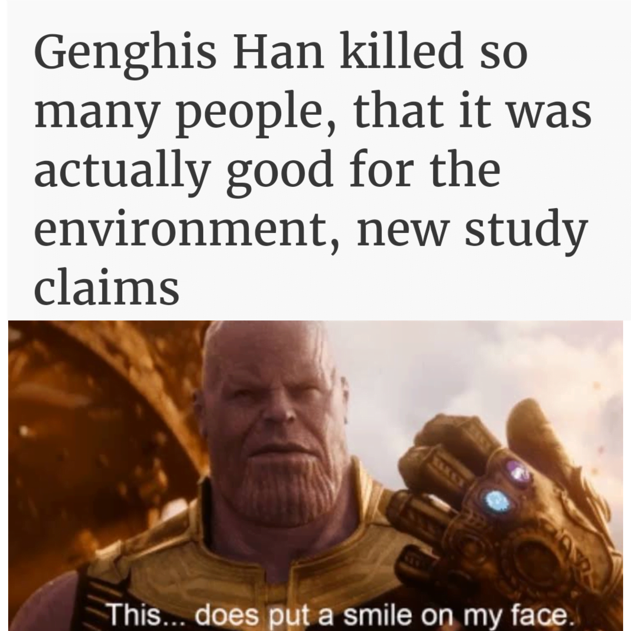dank memes - peepo animation - Genghis Han killed so many people, that it was actually good for the environment, new study claims This... does put a smile on my face.