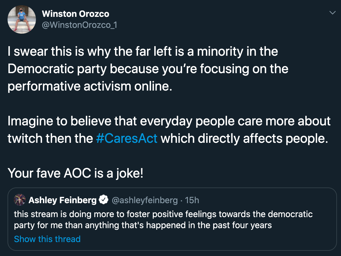 aoc among us twitch reactions - I swear this is why the far left is a minority in the Democratic party because you're focusing on the performative activism online. Imagine to believe that everyday people care more about twitch then the which directly affe