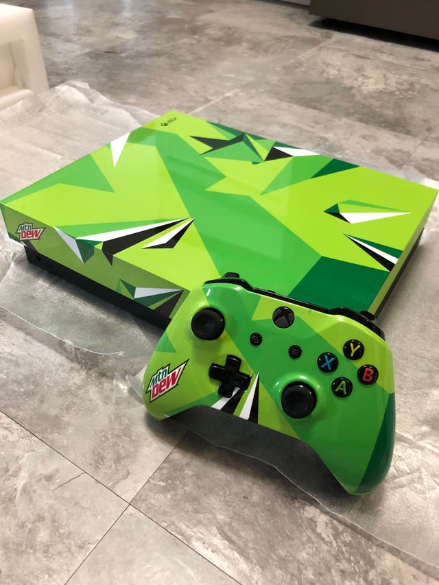 dumb video game brand collaborations - mountain dew microsoft xbox