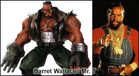 funny video game doppelgangers - barret wallace mr. t