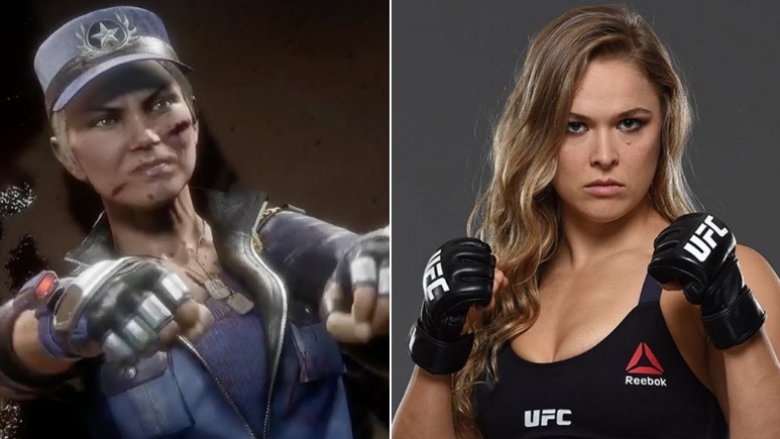 funny video game doppelgangers - sonya blade ronda rousey
