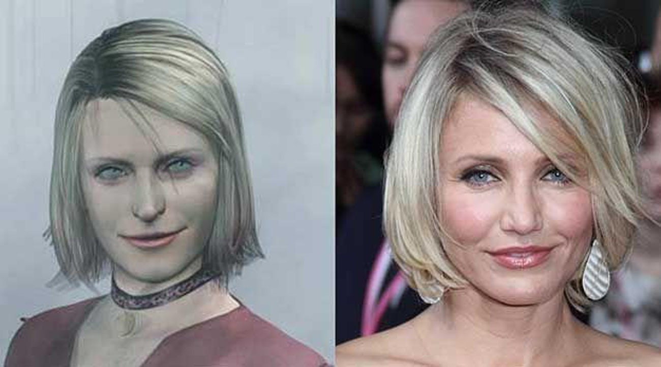 funny video game doppelgangers - marie from silent hill cameron diaz