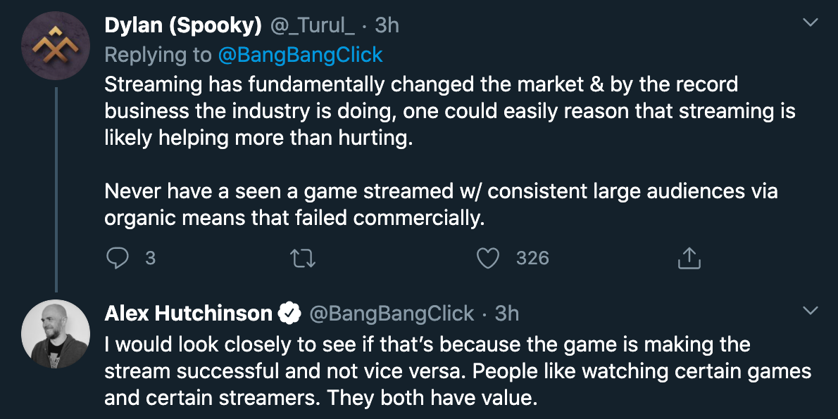 alex hutchinson video game developer streamer royalties - Streaming has fundamentally changed the market & by the record business the industry is doing, one could easily reason that streaming is ly helping more than hurting. Never have a seen a game strea