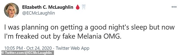 brock turner's become brett kavanaugh - 000 Elizabeth C. McLaughlin I was planning on getting a good night's sleep but now I'm freaked out by fake Melania Omg. Twitter Web App Twitter.com McLaughlin