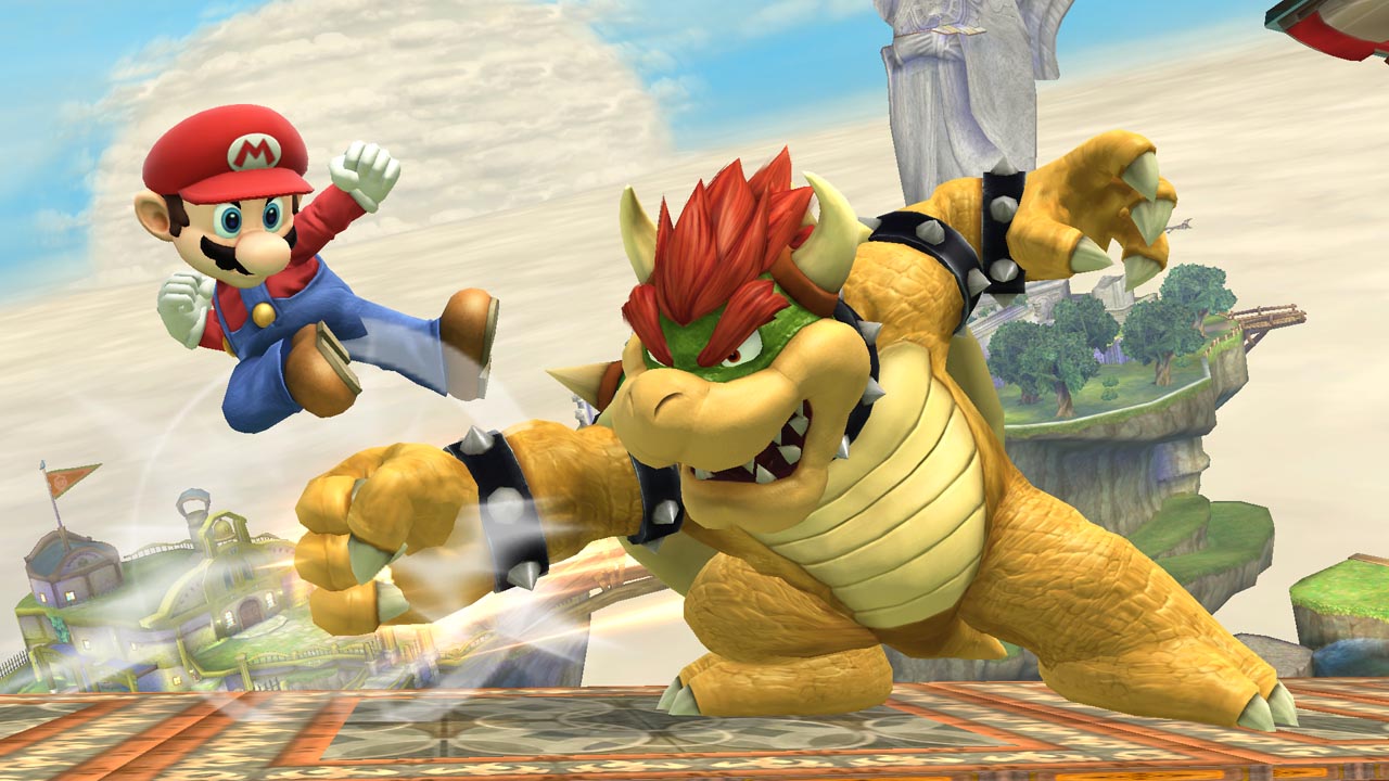 super mario facts - super mario and bowser fighting