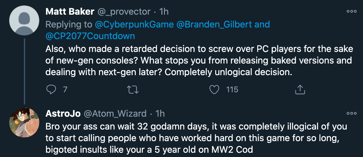 cyberpunk 2077 delay - Also, who made a retarded decision to screw over Pc players for the sake of newgen consoles? What stops you from releasing baked versions and dealing with nextgen later? Completely unlogical decision.