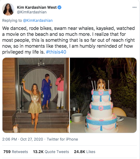 Everyone Hates Kim Kardashian for her Birthday Twitter Bragging 