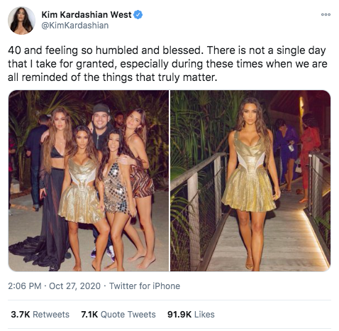 Everyone Hates Kim Kardashian for her Birthday Twitter Bragging 