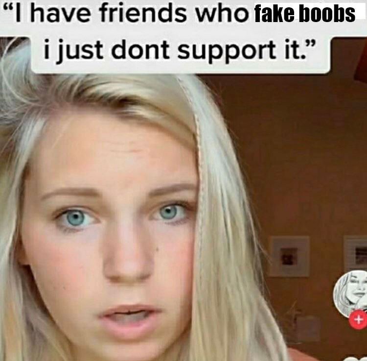 have gay friends i just don t support it - "I have friends who fake boobs i just dont support it.