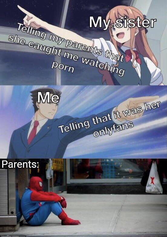 dark-memes-cartoon - My sister Telling my parents that she caught me watching porn Me Telling that it was her onlyfans Parents imaflin.com