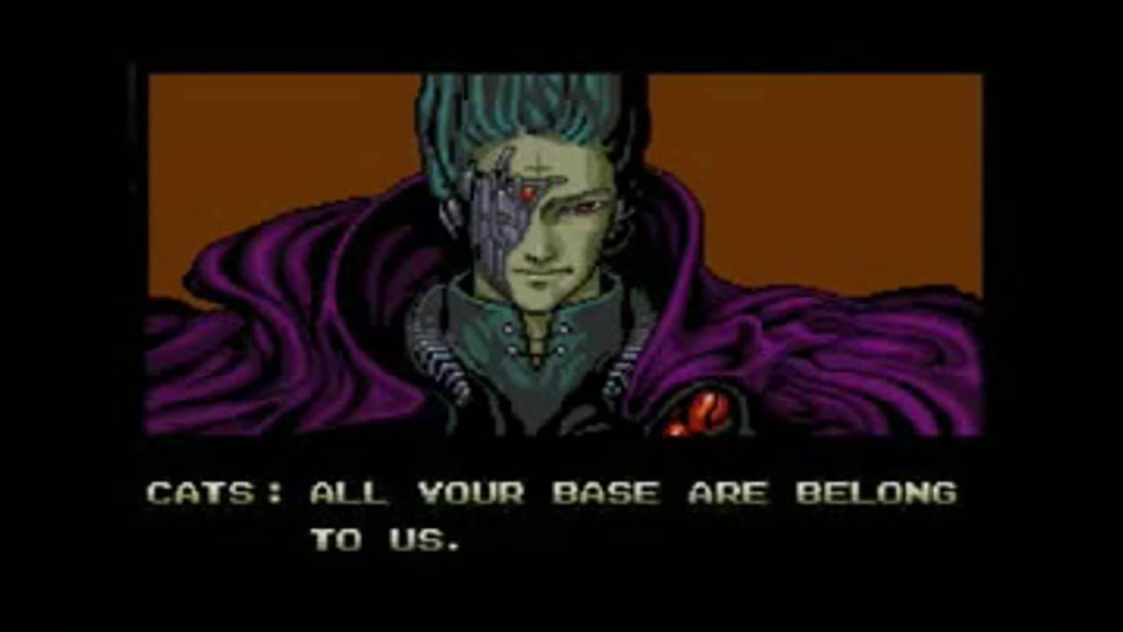 funny video game mistranslations - “All Your Base Are Belong To Us” (Zero Wing On Megadrive)