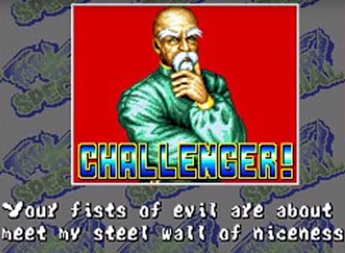 funny video game mistranslations - “Your fists of evil are about to meet my steel wall of niceness.” (Fatal Fury Special)
