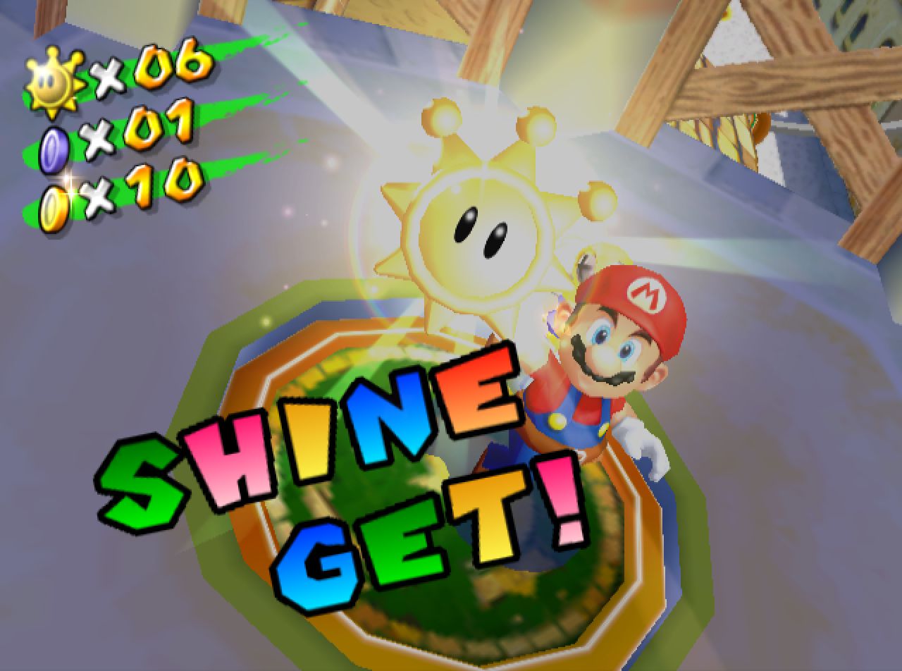 funny video game mistranslations - “Shine Get” (Super Mario Sunshine)